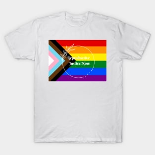 Reproductive Justice Now Pride Flag T-Shirt